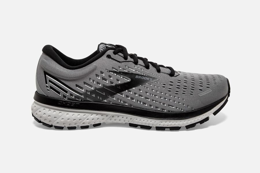 Brooks Ghost 13 Road Running Shoes - Mens - Grey/Black - EW5607324